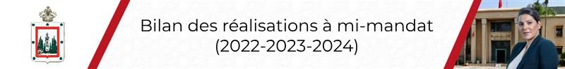 Bilan des réalisations à mi-mandat (2022-2023-2024)