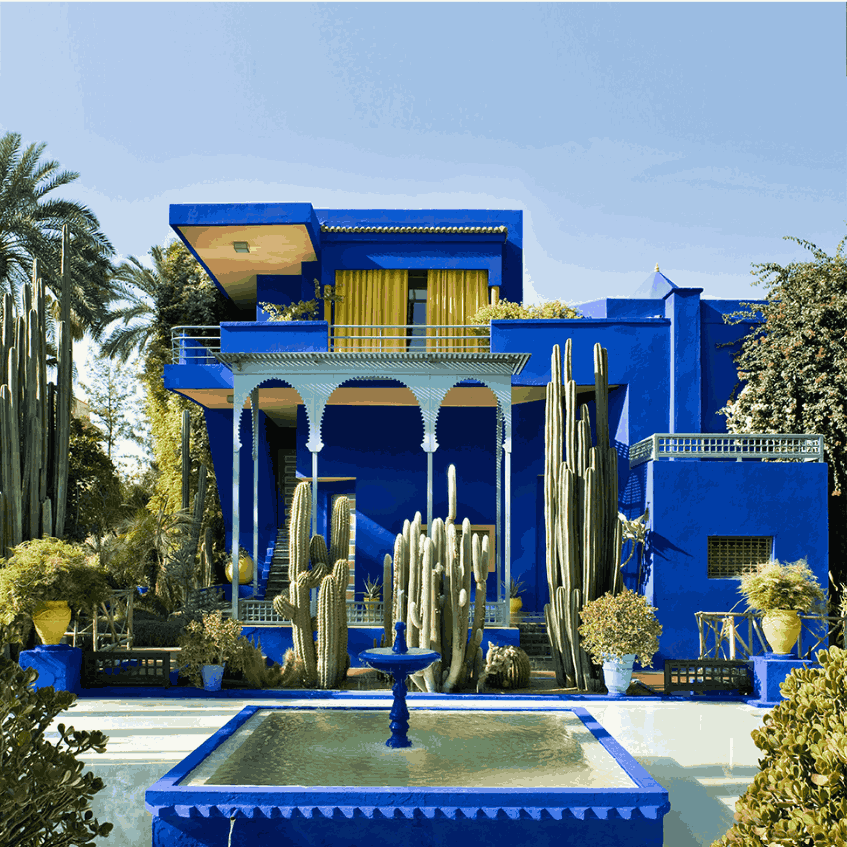  Jardin Majorelle : un joyau bleu au cœur de Marrakech