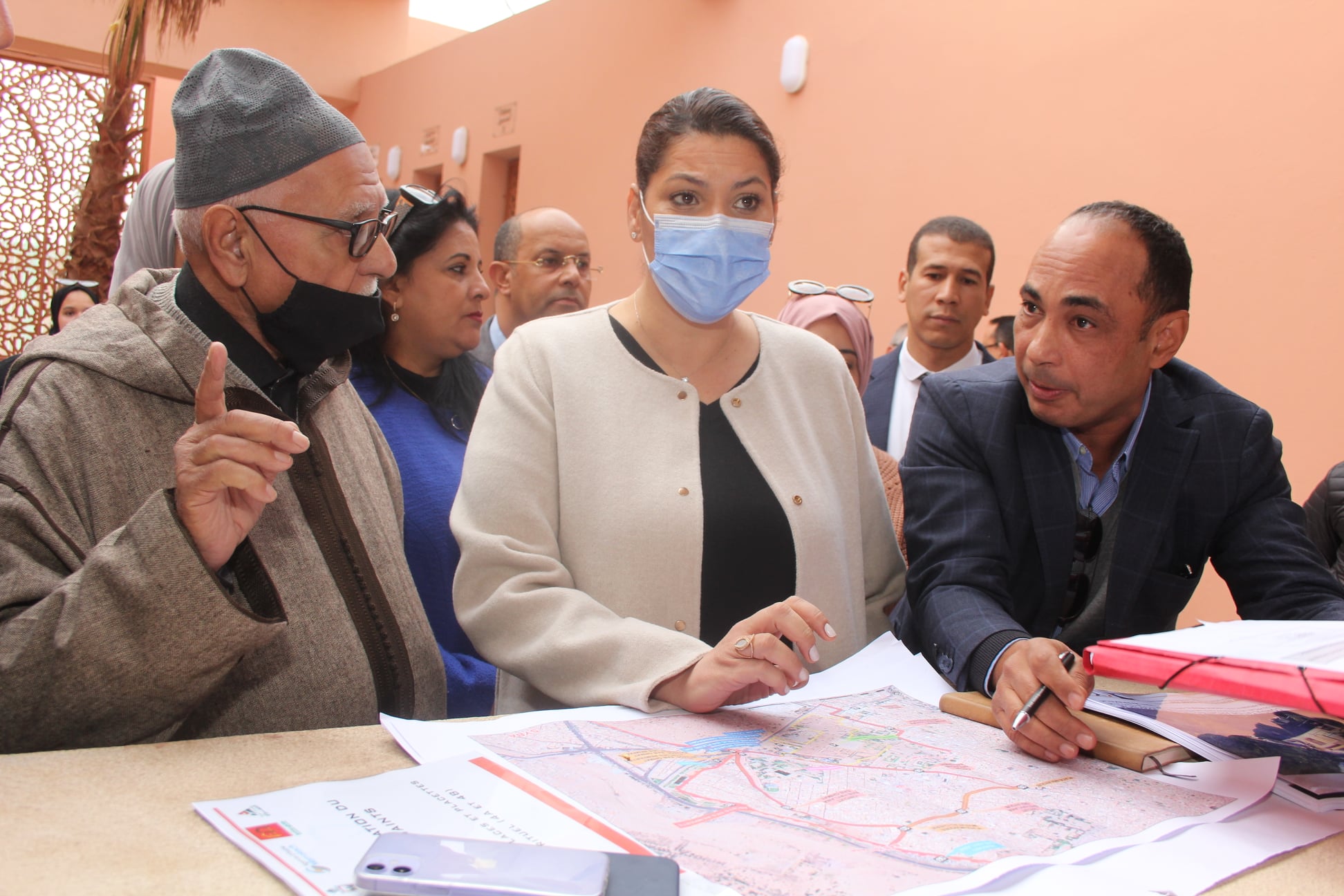Visite aux différents établissements situés à Agdal Bahmad