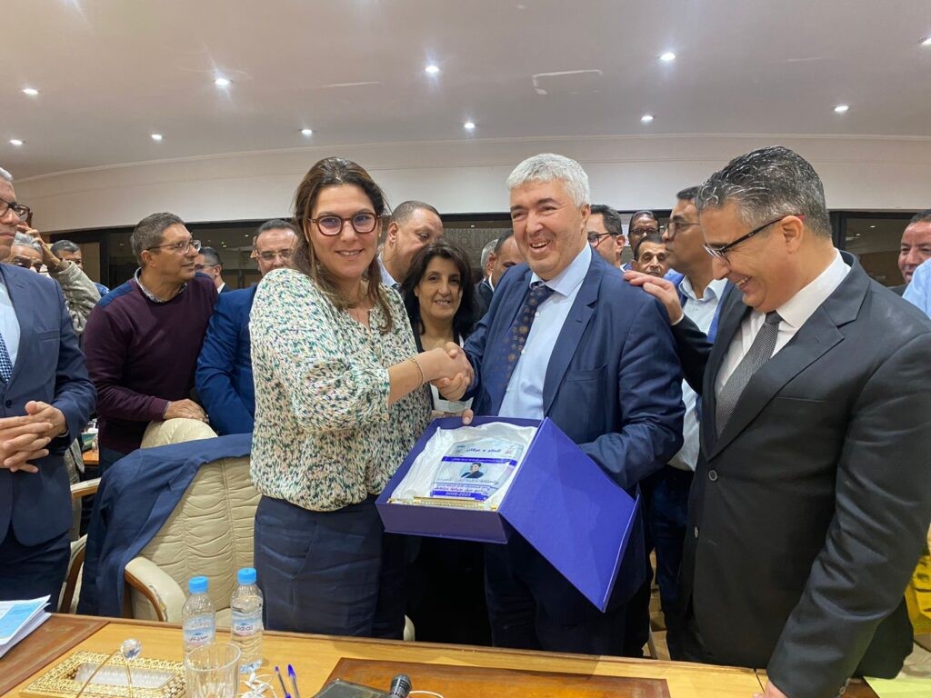 Le Président de l’Arrondissement Sidi Youssef Ben Ali Mohamed Nakil, Rend hommage à Madame Fatima Ezzahra El Mansouri, Maire de Marrakech
