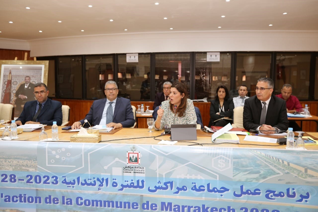 اختتام اشغال الدورة العادية لمجلس جماعة مراكش برسم شهر أكتوبر 2022 