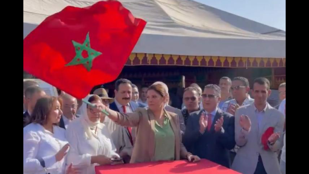 La Présidente de la Commune de Marrakech, Madame Fatim-Ezzahra El Mansouri lance la 1ère partie des travaux de la mise à niveau des Voies structurantes de la ville de Marrakech.