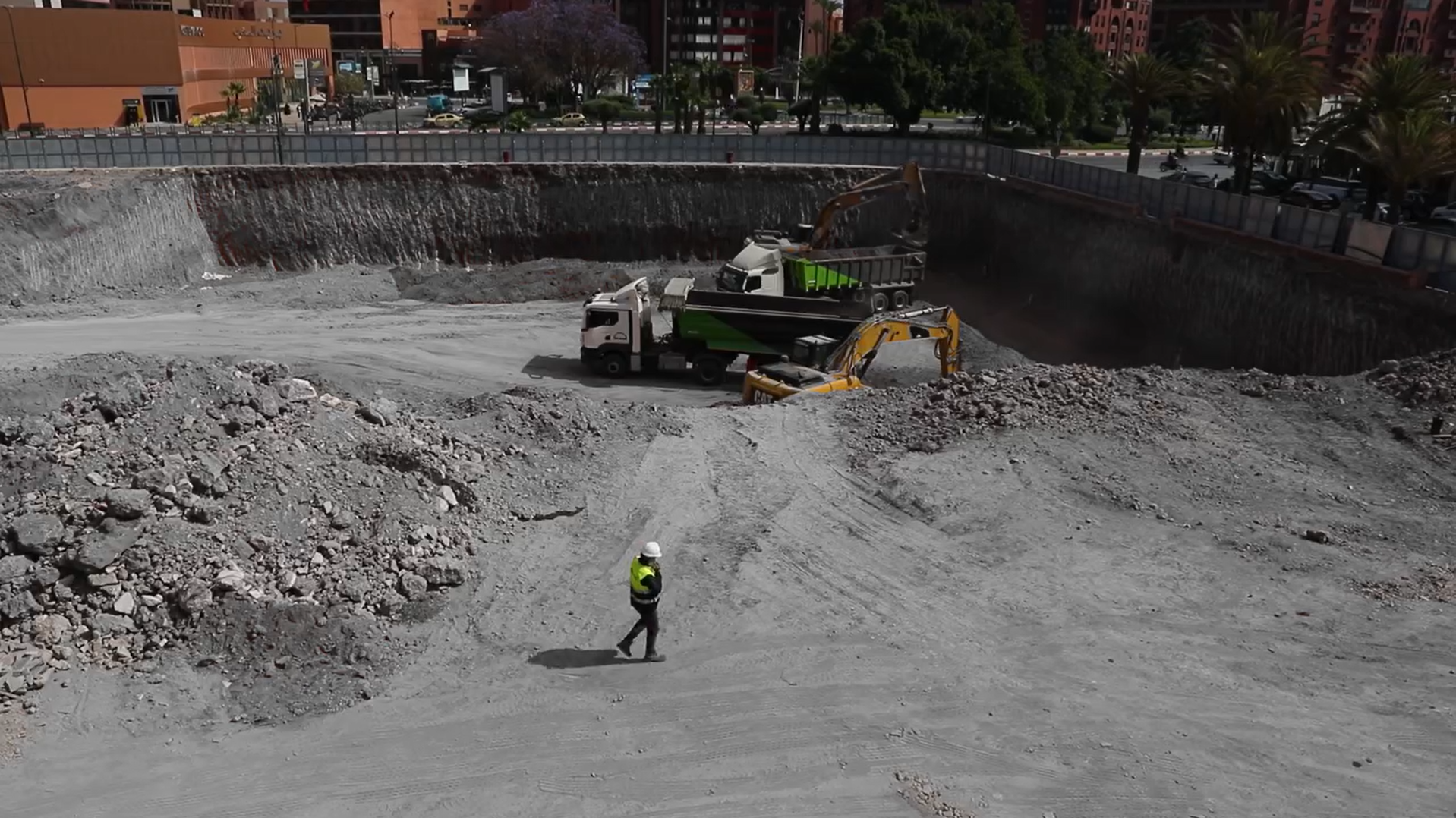 Projet de création d'un parking souterrain place du 16 Novembre à Marrakech