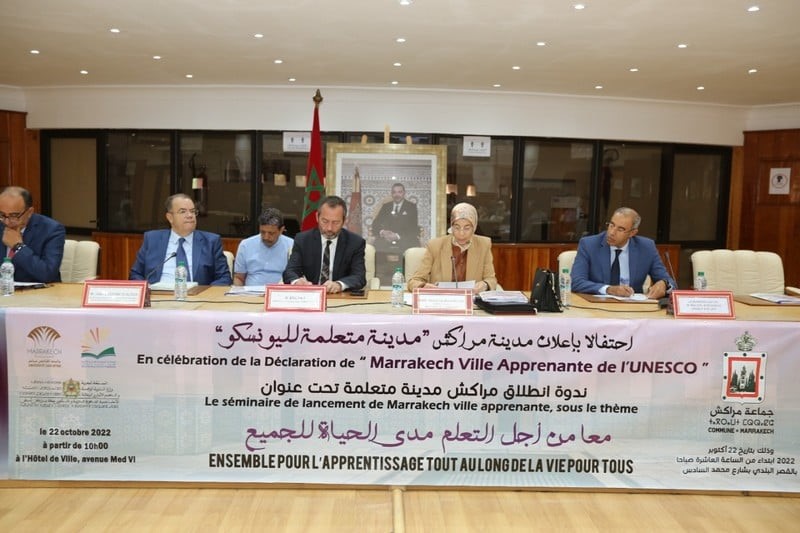 Marrakech rejoint le Réseau Mondial de l’UNESCO des Villes Apprenantes (GNLC) Marrakech 22 octobre 2022
